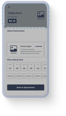 Phone mockup wireframe